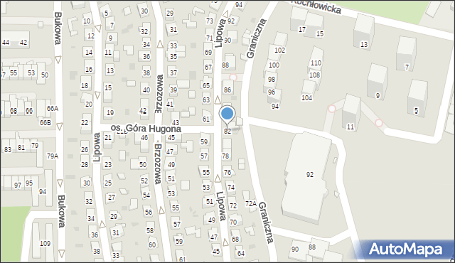 Świętochłowice, Lipowa, 82, mapa Świętochłowice