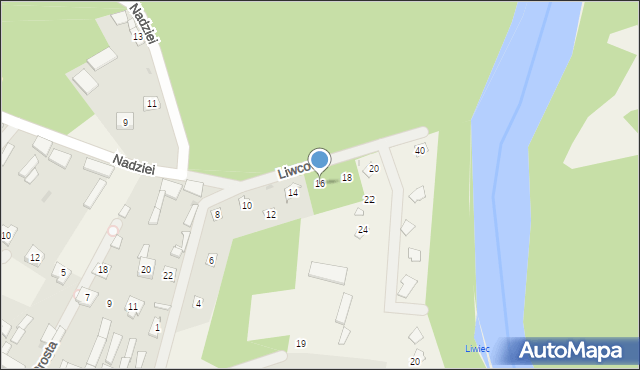 Świniotop, Liwcowa, 16, mapa Świniotop