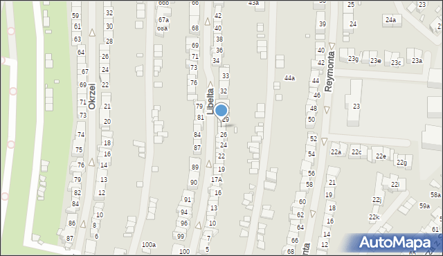 Szczecin, Libelta Karola, 27, mapa Szczecina