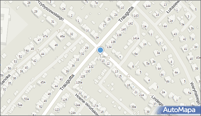 Szczecin, Lindego Samuela Bogumiła, 9, mapa Szczecina