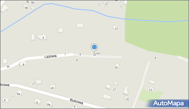 Szczytna, Lipowa, 11, mapa Szczytna