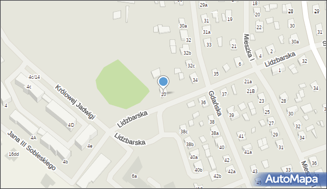 Szczytno, Lidzbarska, 10, mapa Szczytno