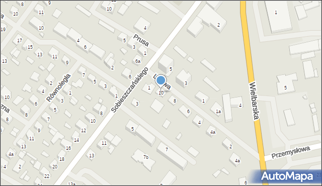 Szczytno, Lipowa, 10, mapa Szczytno