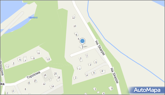 Szumin, Lipowa, 2, mapa Szumin