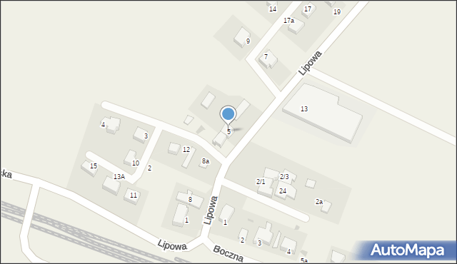 Szymankowo, Lipowa, 5, mapa Szymankowo