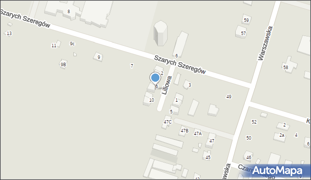 Tarczyn, Liliowa, 8, mapa Tarczyn