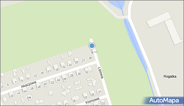 Terespol, Lipowa, 9, mapa Terespol