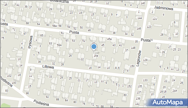 Tomaszów Mazowiecki, Liliowa, 18A, mapa Tomaszów Mazowiecki