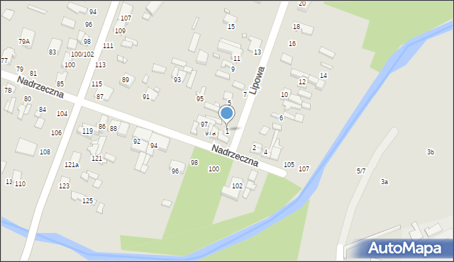 Tomaszów Mazowiecki, Lipowa, 1, mapa Tomaszów Mazowiecki