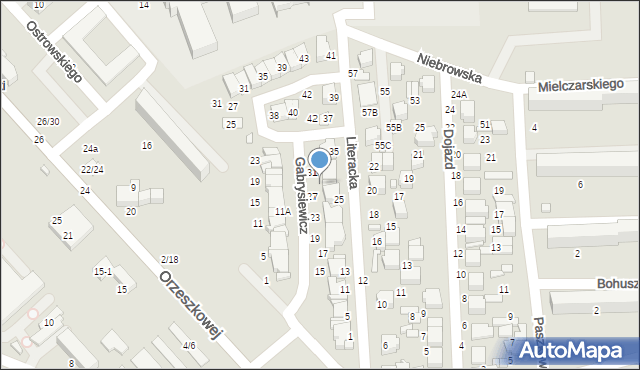 Tomaszów Mazowiecki, Literacka, 29, mapa Tomaszów Mazowiecki