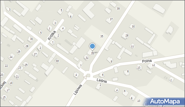 Troszyn, Lipowa, 33, mapa Troszyn