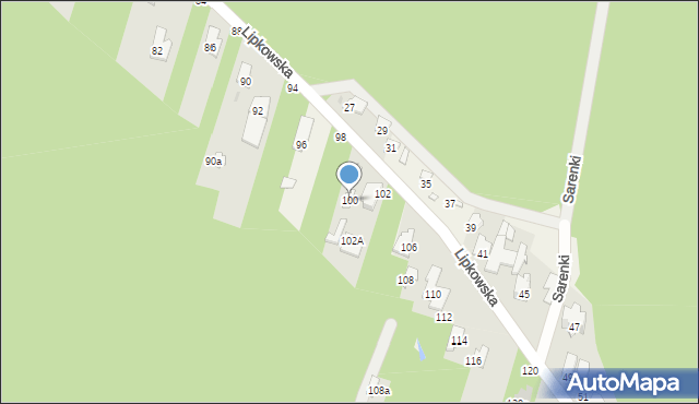 Truskaw, Lipkowska, 100, mapa Truskaw