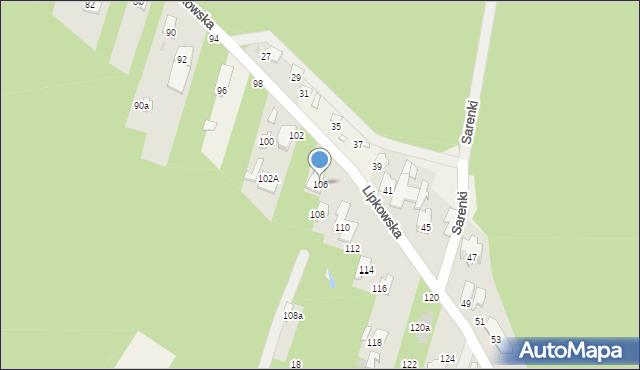 Truskaw, Lipkowska, 106, mapa Truskaw