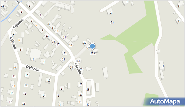 Trzciel, Lipowa, 22A, mapa Trzciel