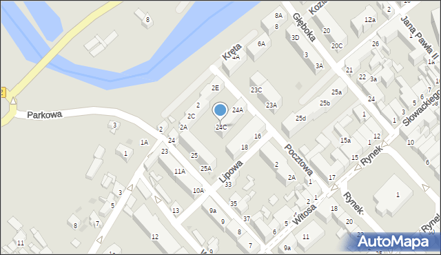 Trzebiatów, Lipowa, 24C, mapa Trzebiatów