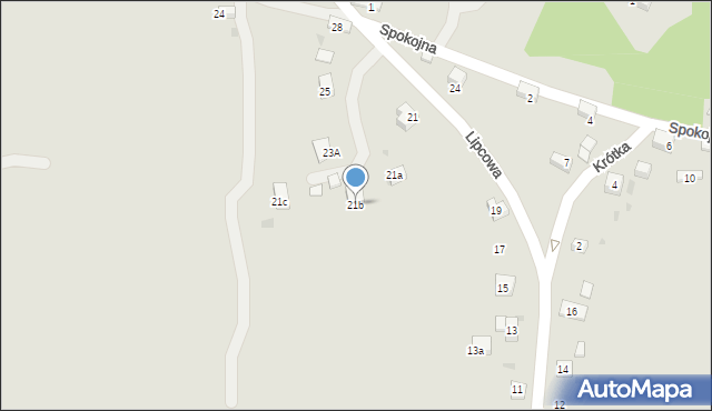 Trzebinia, Lipcowa, 21b, mapa Trzebinia