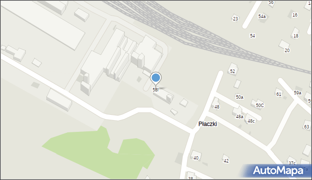 Trzebinia, Lipcowa, 58l, mapa Trzebinia