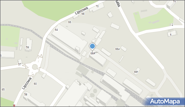 Trzebinia, Lipcowa, 64A, mapa Trzebinia