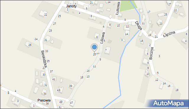 Trzebinia, Liliowa, 10, mapa Trzebinia