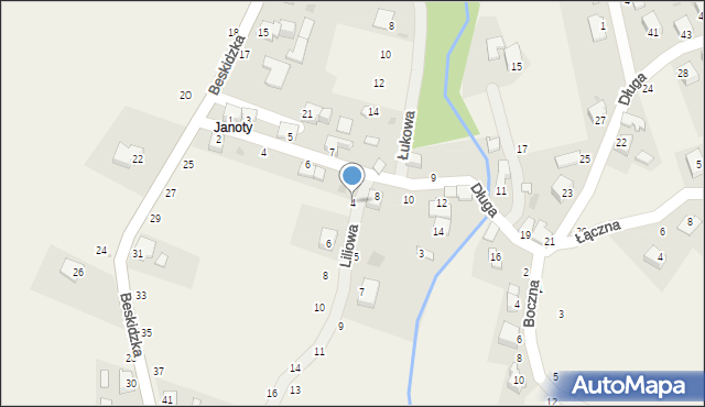 Trzebinia, Liliowa, 4, mapa Trzebinia