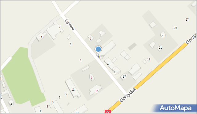 Trześń, Lipowa, 6, mapa Trześń