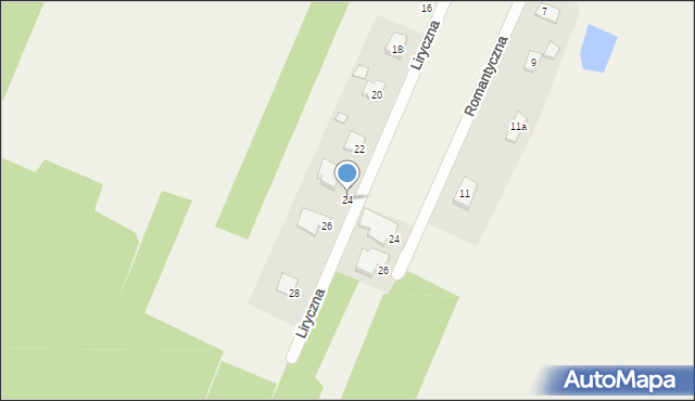 Tumlin-Podgród, Liryczna, 24, mapa Tumlin-Podgród