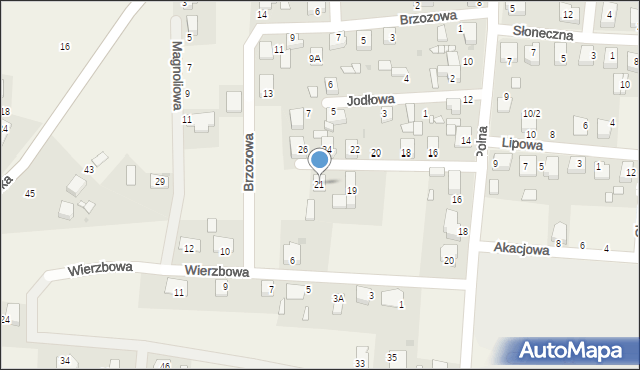 Tworóg, Lipowa, 21, mapa Tworóg