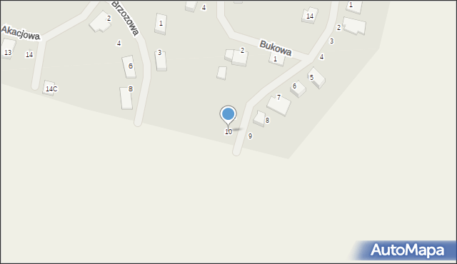 Tychowo, Lipowa, 10, mapa Tychowo