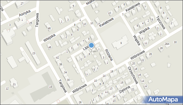 Uniejów, Lipowa, 8, mapa Uniejów