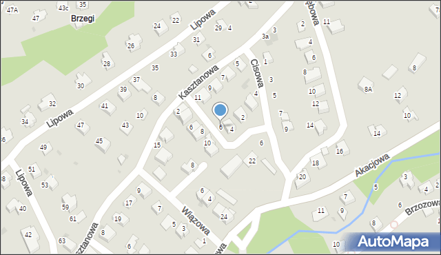 Ustroń, Limbowa, 6, mapa Ustroń