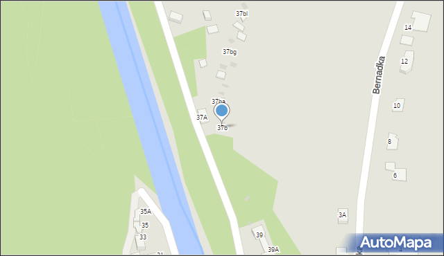 Ustroń, Lipowska, 37b, mapa Ustroń