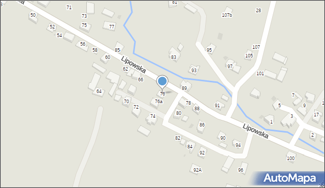 Ustroń, Lipowska, 76, mapa Ustroń