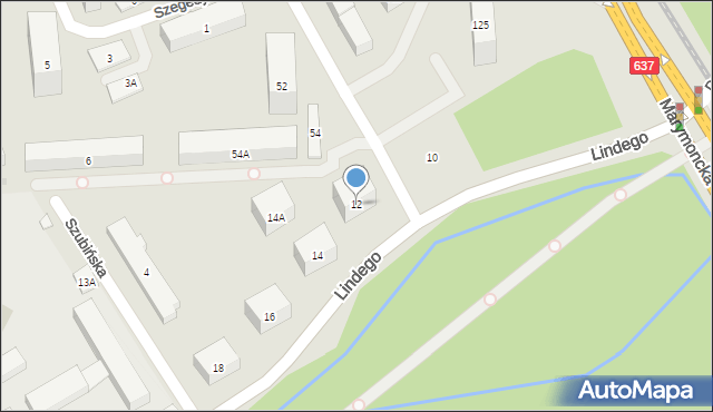 Warszawa, Lindego Samuela Bogumiła, 12, mapa Warszawy