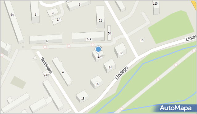 Warszawa, Lindego Samuela Bogumiła, 14A, mapa Warszawy