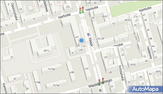 Warszawa, Ligocka, 8u, mapa Warszawy