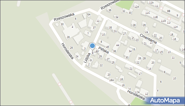 Warszawa, Lidzka, 4, mapa Warszawy