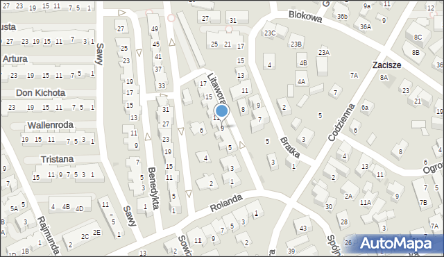 Warszawa, Litawora, 9, mapa Warszawy