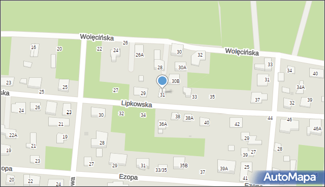 Warszawa, Lipkowska, 31, mapa Warszawy