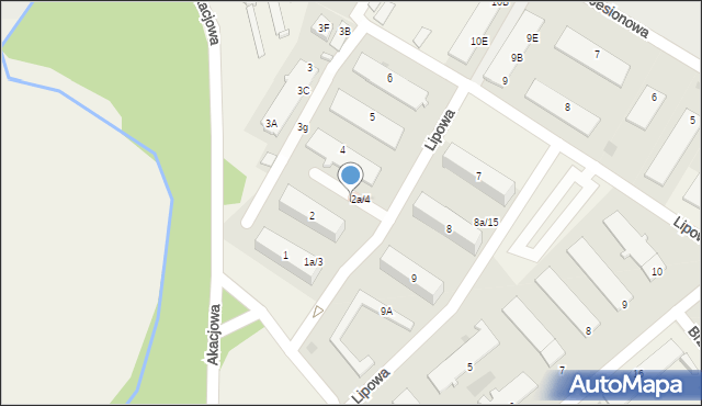 Wiechlice, Lipowa, 2a/6, mapa Wiechlice