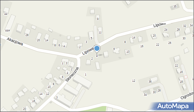 Więckowice, Lipowa, 4, mapa Więckowice