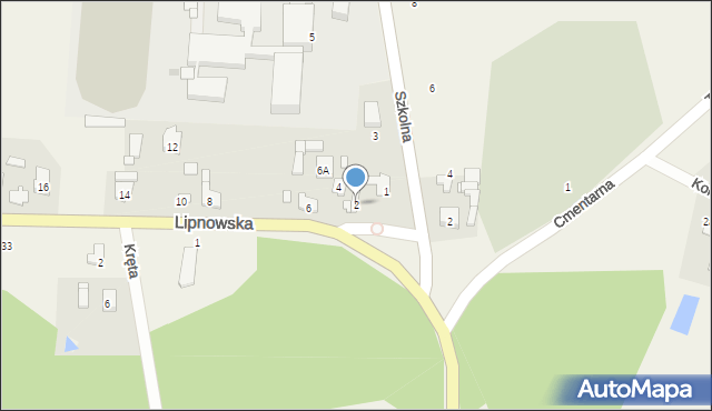 Wielgie, Lipnowska, 2, mapa Wielgie