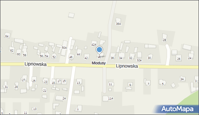 Wielgie, Lipnowska, 40, mapa Wielgie