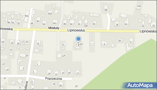 Wielgie, Lipnowska, 9, mapa Wielgie