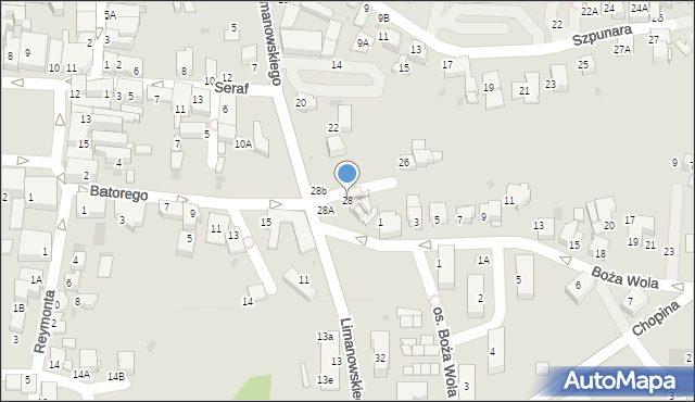 Wieliczka, Limanowskiego Bolesława, 28, mapa Wieliczka