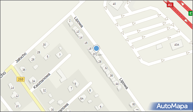 Wieniec, Lipowa, 24, mapa Wieniec