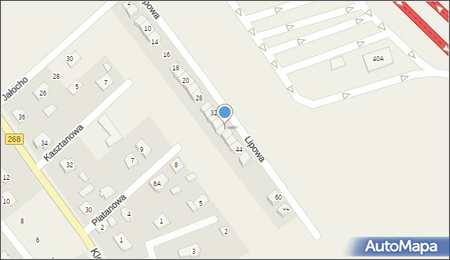 Wieniec, Lipowa, 38, mapa Wieniec