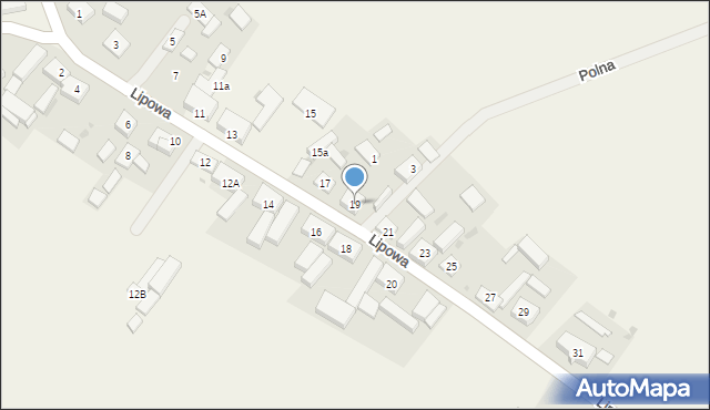 Wierzchowo, Lipowa, 19, mapa Wierzchowo
