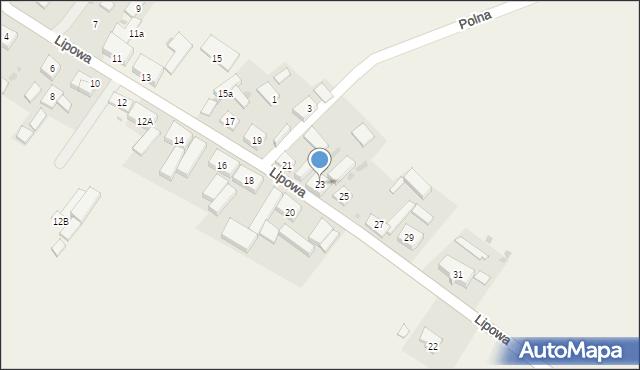 Wierzchowo, Lipowa, 23, mapa Wierzchowo