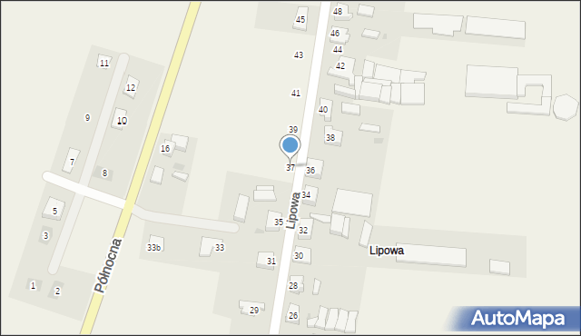 Wijewo, Lipowa, 37, mapa Wijewo