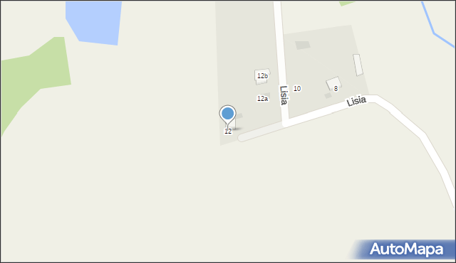 Wilamowice, Lisia, 12, mapa Wilamowice